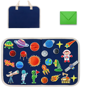 Montessori Fieltjes | Rustig spelen - Educatief Busy Board met Felt Dieren voor Kinderen